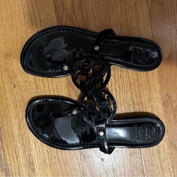 Tory Burch Miller patent sandal size 8 black - Picture 4 of 7